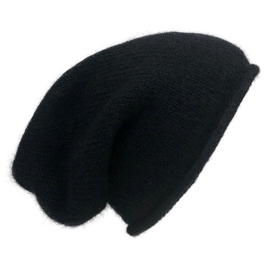 Essential Knit Alpaca Beanie — Black