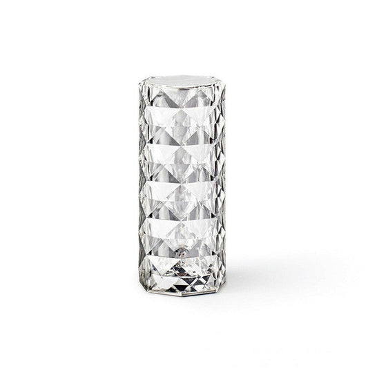 Crystal Touch Lamp — Diamond-Cut Acrylic, Dimmable