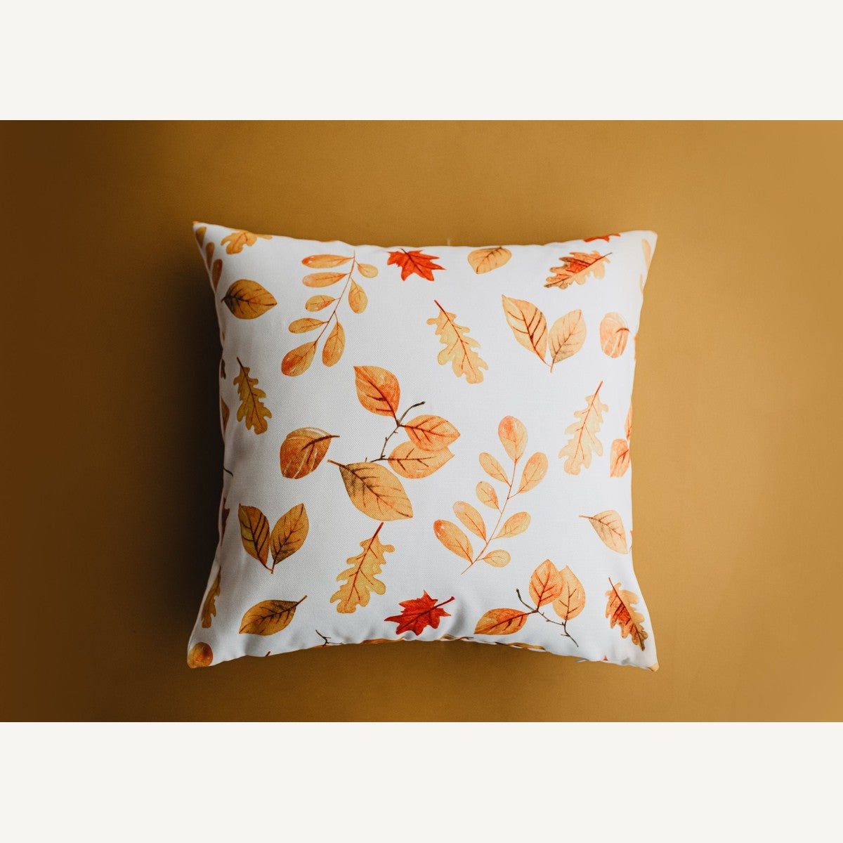 Fall Leaves Throw Pillow — Cover with Insert