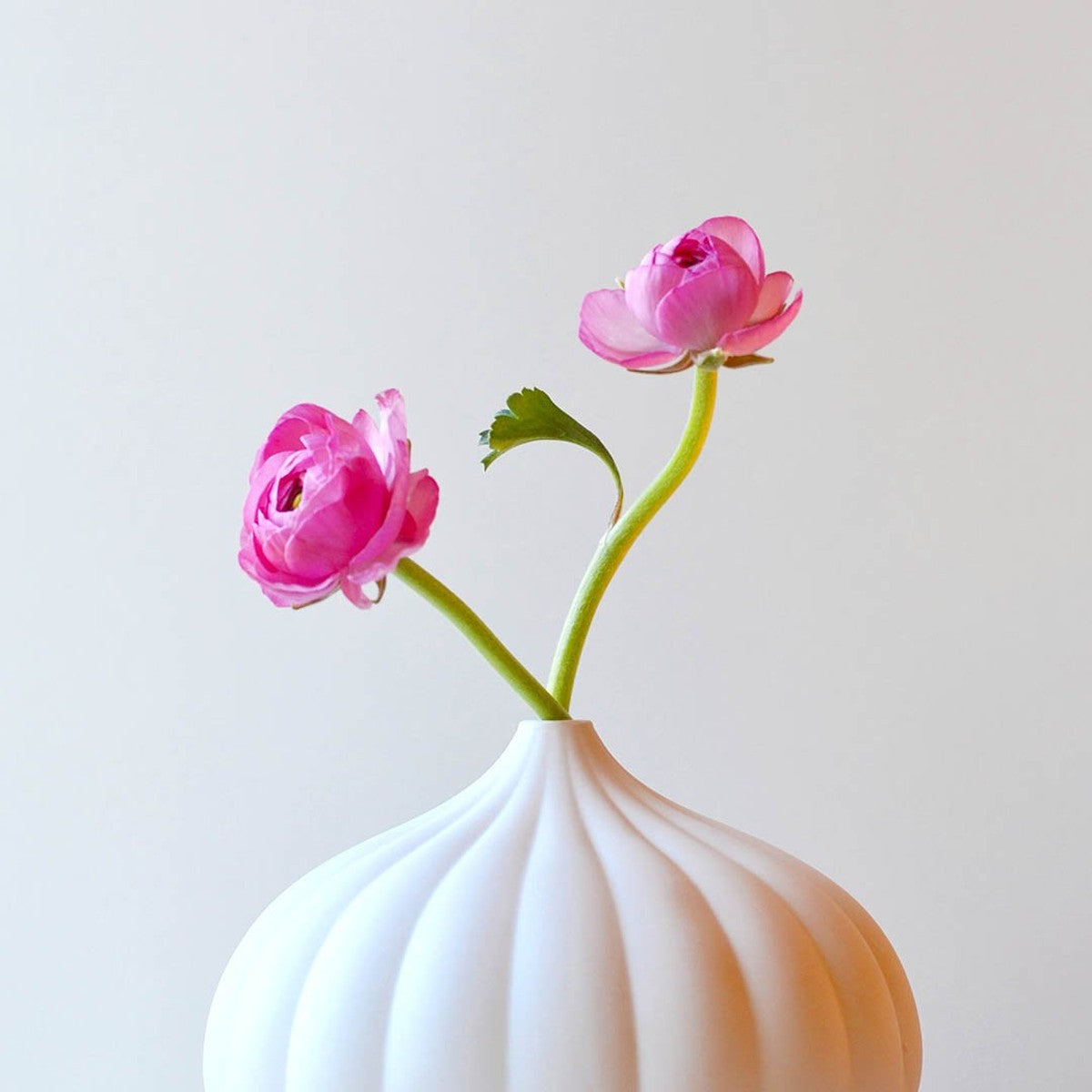 Textured Porcelain Bud Vases — Set of 3