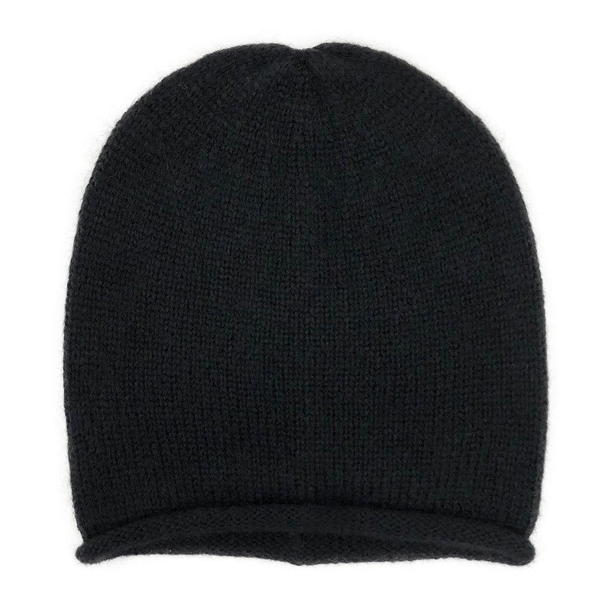 Essential Knit Alpaca Beanie — Black