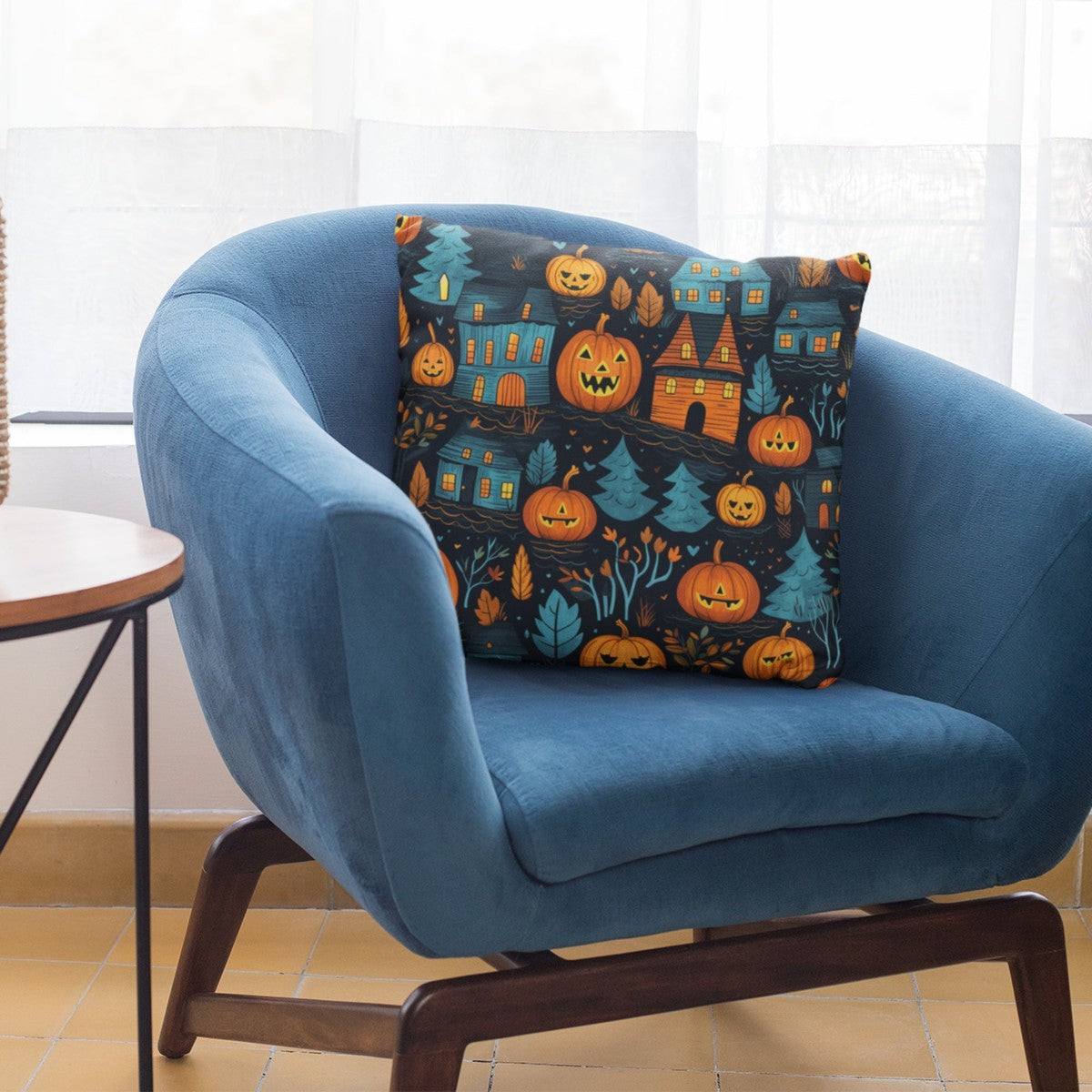 Halloween Throw Pillow — Printed Cover with Insert