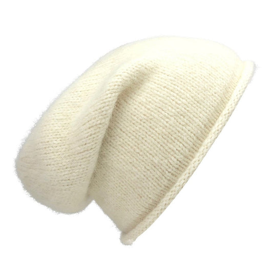 Essential Knit Alpaca Beanie — Snow