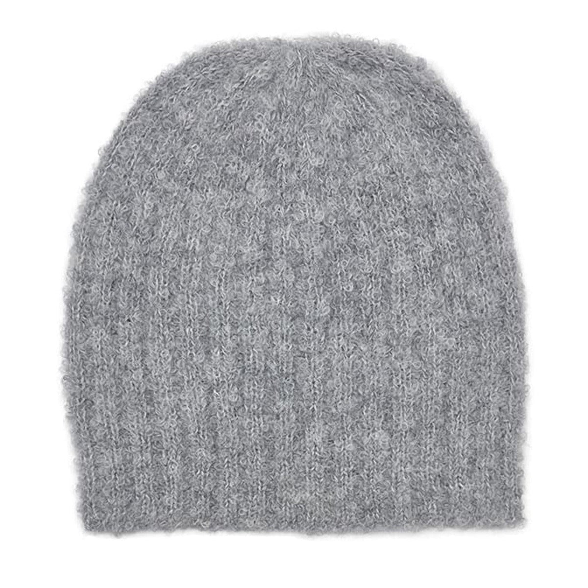 Plush Loop Alpaca Beanie — Gray