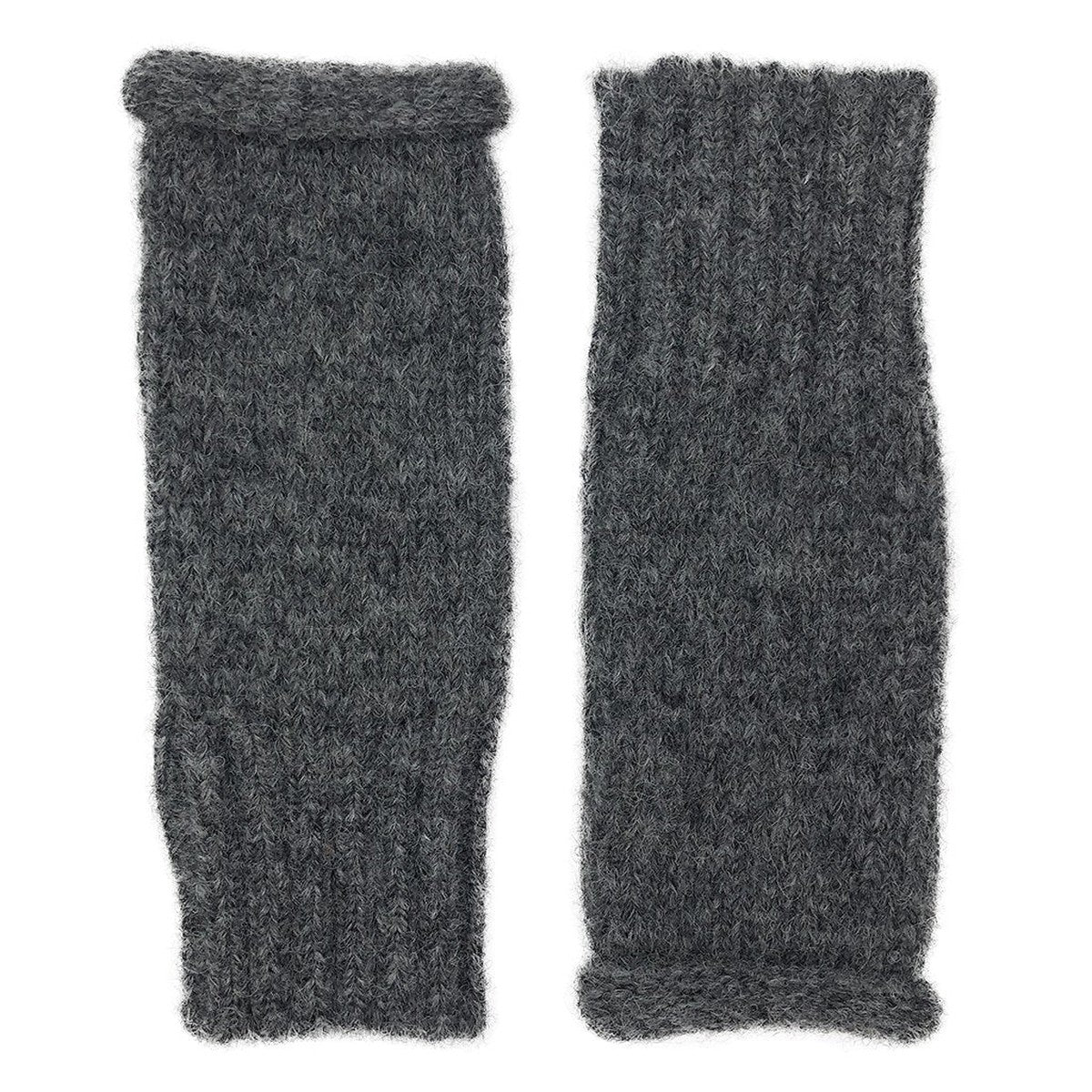 Essential Knit Alpaca Gloves — Charcoal