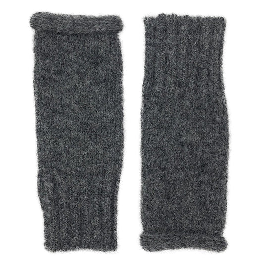 Essential Knit Alpaca Gloves — Charcoal