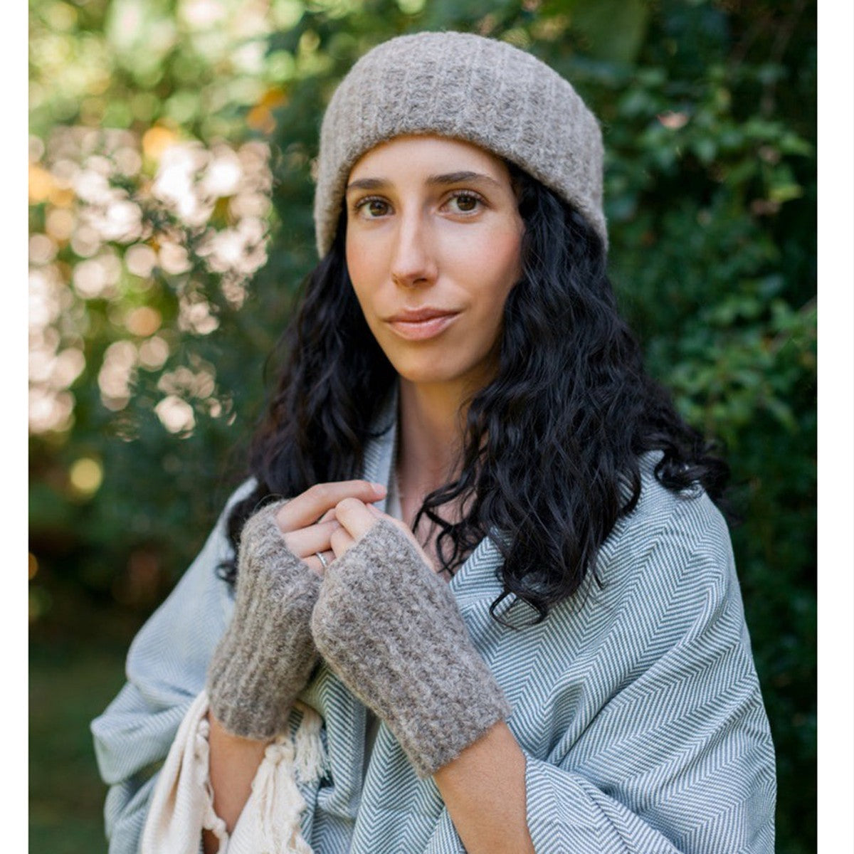 Ribbed Alpaca Ear Warmer — Autumn